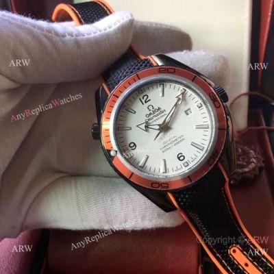 Omega Seamaster Planet Ocean 41 mm Watches Black Case Orange Bezel